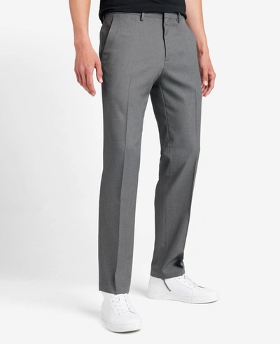 Kenneth Cole Stretch Modern-fit Dress Pant In Dark Grey