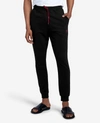 KENNETH COLE LOGO-EMBROIDERED FRENCH TERRY JOGGER