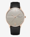KENNETH COLE MODERN CLASSIC LEATHER STRAP WATCH