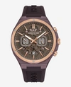 KENNETH COLE AUTOMATIC SKELETON MULTI-FUNCTION SILICONE STRAP WATCH