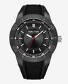 REACTION KENNETH COLE ANALOG WATER RESISTANT SILICONE STRAP WATCH