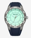 REACTION KENNETH COLE ANALOG WATER RESISTANT SILICONE STRAP WATCH