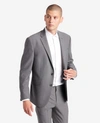 Kenneth Cole Slim-fit Stretch Suit Separate Jacket In Silver