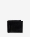 Reaction Kenneth Cole Carbon Fiber Slimfold Wallet In Black