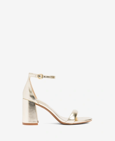 Kenneth Cole Women's Luisa Ankle Strap High Heel Sandals In Champagne Metallic