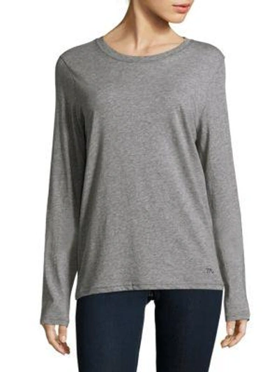 Marc By Marc Jacobs Pima Cotton Top In Elephant Grey