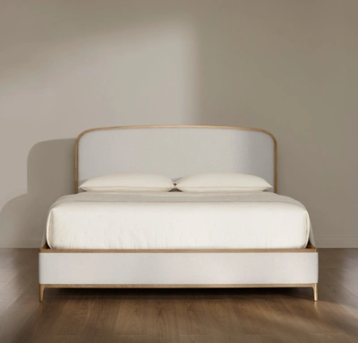 Boll & Branch Organic Upholstered Curve Bed In Neutral