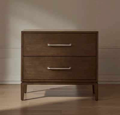 Boll & Branch Organic 2-drawer Wood Nightstand In Brown