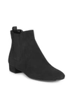 PRADA Suede Chelsea Booties