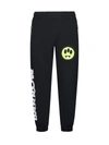 Barrow Logo-print Elasticated Cotton Track Pants In Black