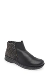 Naot Sintra Zip Bootie In Soft Black/ Midnight