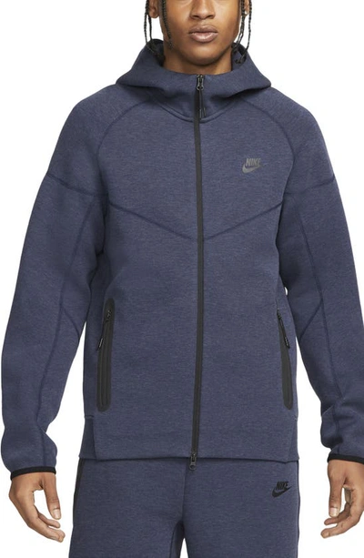 Nike Men's  Sportswear Tech Fleece Windrunner Full-zip Hoodie In Blue