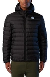 NORTH SAILS SKY WATER RESISTANT HOODED PUFFER JACKET