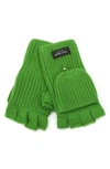 Kate Spade Sam Label Pop Top Mittens In Ks Green