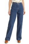 RE/DONE WESTERN HIGH WAIST LOOSE FIT STRAIGHT LEG JEANS