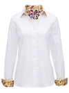 Robert Graham Priscilla Button-down Split-cuff Shirt In White