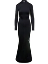Balenciaga Stretch Tech Activewear Gown In Black