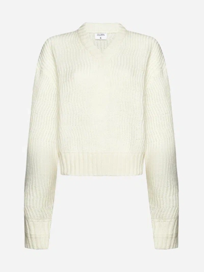 Filippa K Structure Sweater In Winter White