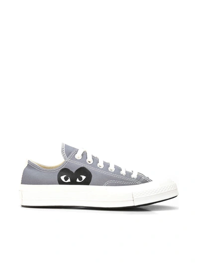 Comme Des Garçons Play X Converse Unisex Chuck Taylor Lace Up Sneakers In Grey