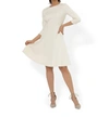 Leota Katherine Dress In Ivory In Multi