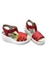 Fly London Duma Platform Wedge Sandal In Pink