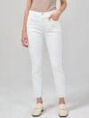 CITIZENS OF HUMANITY JOLENE HIGH RISE SLIM STRAIGHT JEAN IN WHITE OUT