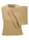 Jw Anderson Kite Layered Crewneck Top In Beige