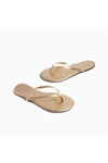 Tkees Metallics Leather Flip Flops In Multi