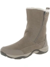 EASY SPIRIT EXPARUNN WOMENS SUEDE FAUX FUR WINTER & SNOW BOOTS