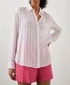 Rails Wren Striped Button Front Blouse In Multi