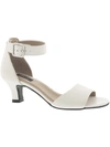 ARRAY PRAISE WOMENS LEATHER ANKLE STRAP HEELS