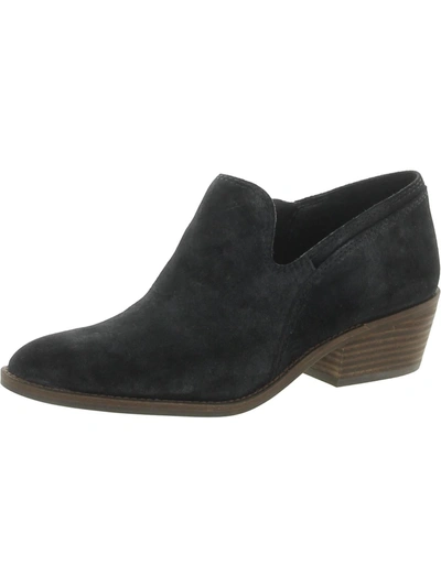 Lucky Brand Feltyn Womens Dressy Leather Booties In Black