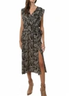Bishop + Young Aeries Wrap Dress V Neck In Paisley In Multi