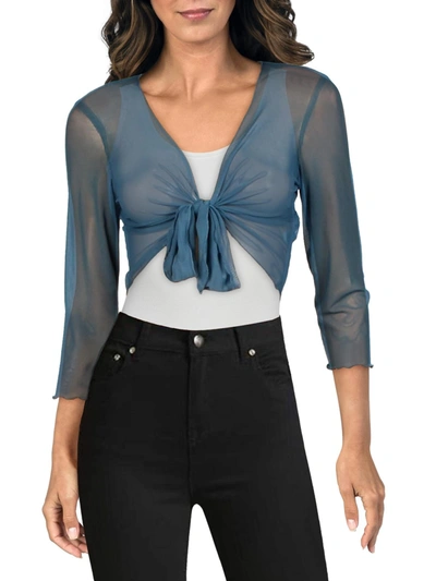CONNECTED APPAREL WOMENS CARDIGAN SHEER BOLERO