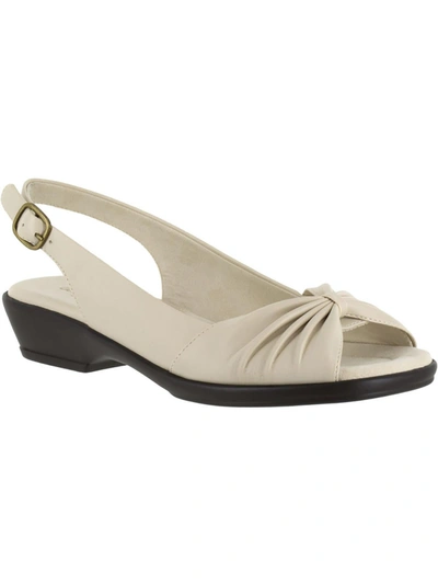 Easy Street Fantasia Womens Open Toe Ankle Strap Slingback Sandals In Bone