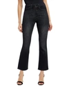 Good American Good Legs Black Cropped Mini Bootcut Jean In Black