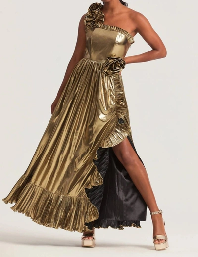 Loveshackfancy Fazal Gown In Gold