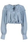 Bishop + Young Boho Canyon Top In Azul In Multi