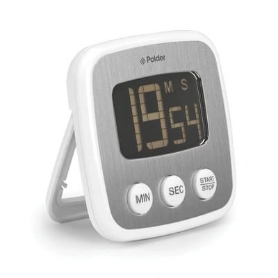 Polder Digital Kitchen Timer In White