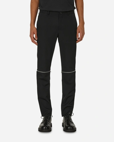 Comme Des Garçons Homme Deux Detachable-legs Wool Trousers In Black