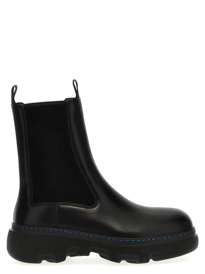 BURBERRY CHELSEA CREEPER BOOTS, ANKLE BOOTS BLACK