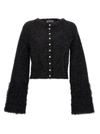 Rabanne Black Viscose Blend Cardigan