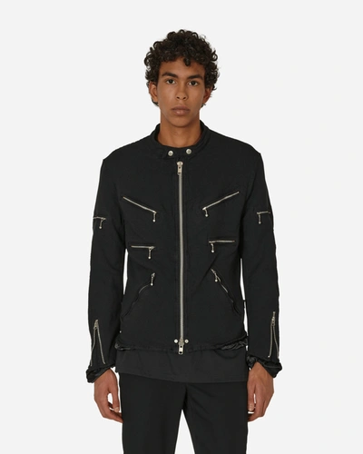 Junya Watanabe Zipped Biker Jacket In Black