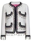 Dsquared2 Crystal-embellished Cropped Jacket In White