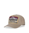 DSQUARED2 DSQUARED2 BEIGE BASEBALL CAP WITH PATCH