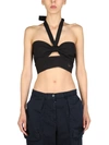1/off Top With Crossed Straps In Black