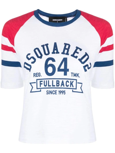 Dsquared2 Logo-print Cotton T-shirt In Multi-colored