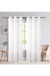 DAINTY HOME CLOUD SET OF 2 SEMISHEER PANEL CURTAINS