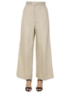 Aspesi Wide-leg Cotton Trousers In White