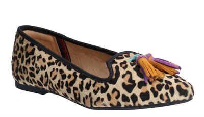 Hush Puppies Sadie Tassel Slip-on Flats In Leopard In Multi